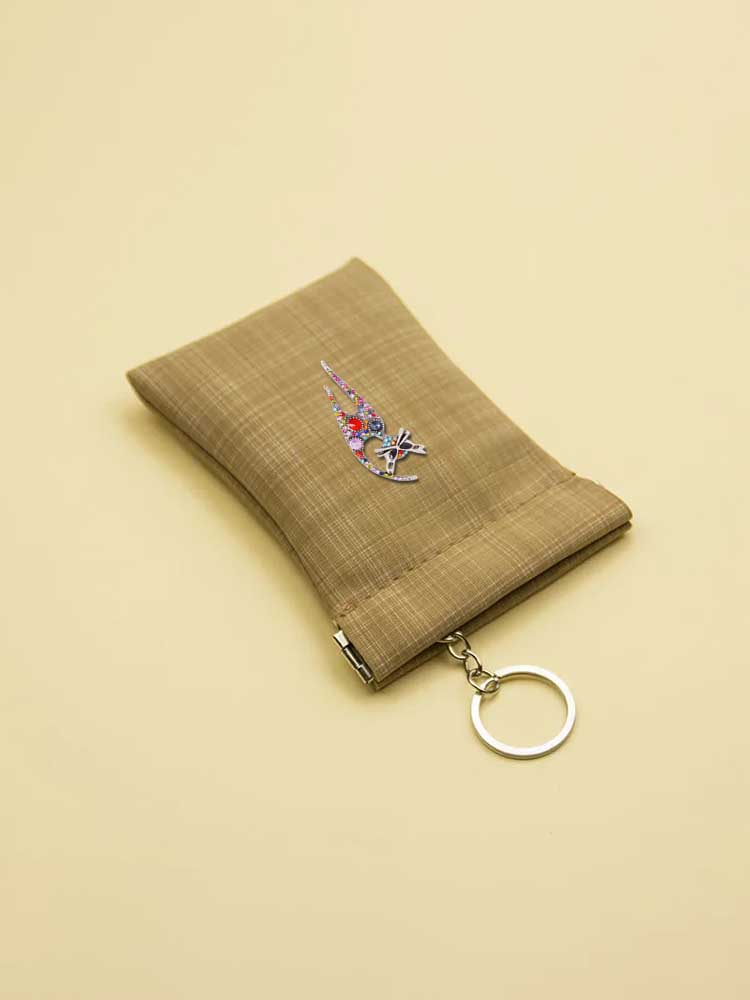 Scratch-Free Key Wallets - PU Coin Purse Eye-Catching Decor Necklace db879