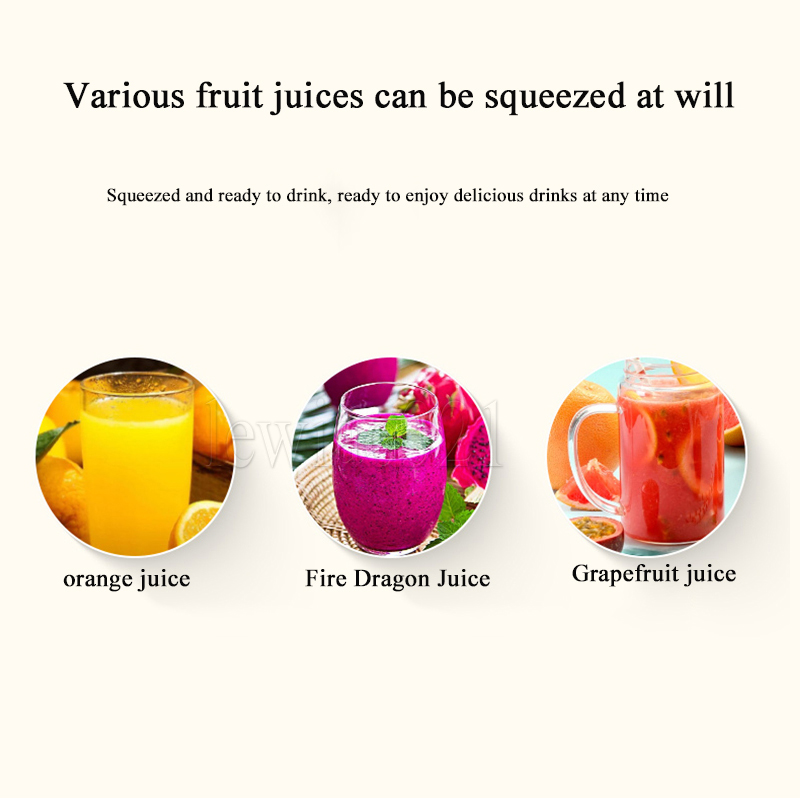 10V 220V Electric Orange Juice Machine Portable Juicer Blender Fresh Food Mixer Squeezer For Home Commercial