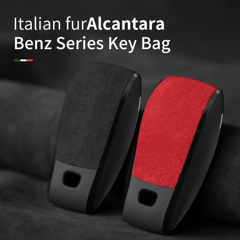 Alcantara Suede car remote key case bag For Mercedes Benz A C E S G clase W177 W205 W213 W222 X167 GLC CLA GLB GLS Accessories 5317f 5 c1815