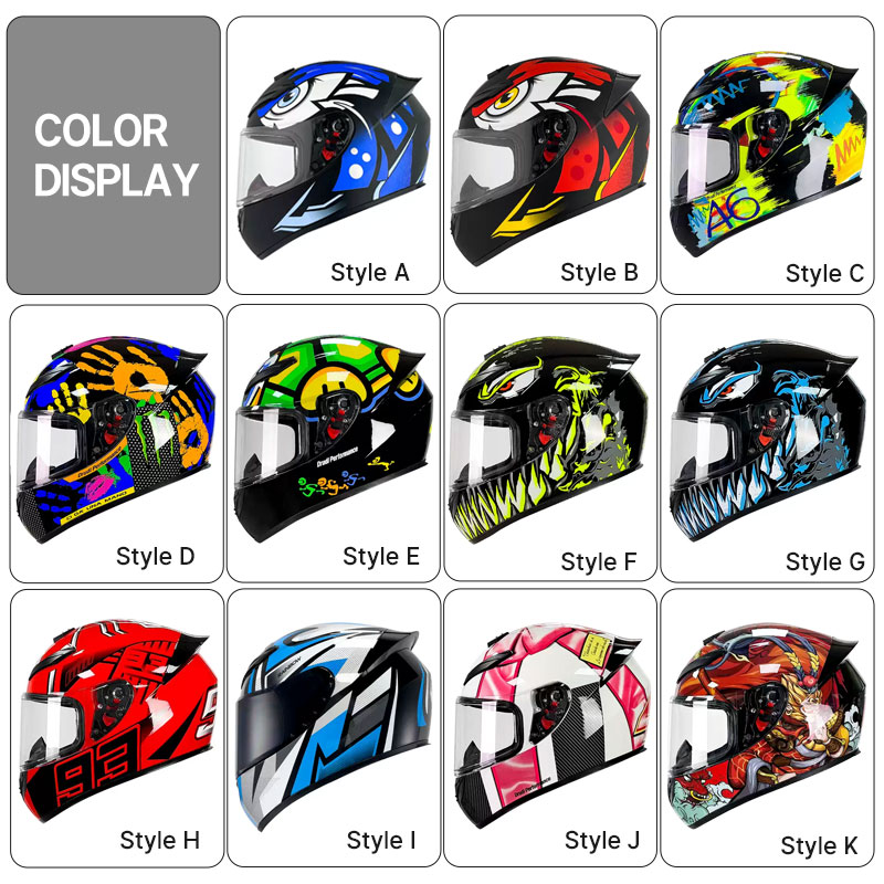 Full Face Helmet Motocross Helmet Breathable Helmet Wear-Resistant Helmet For Motorcycle Anti-Fall Motorcycle Helmets Supplies