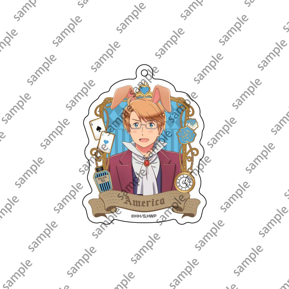 Japanese Anime Axis Powers Keychain Cosplay Figure Hetalia APH Acrylic Keyring Pandent Double Side Key Holder for Packbag Decor 4a716