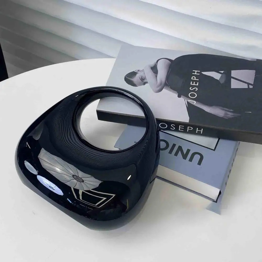 ISKYBOB Glossy Handbags for Women Banquet Bag Suitcase Shoulder Bag High Quality Acrylic Lady Fashion Shiny Crossbody Bag 241112