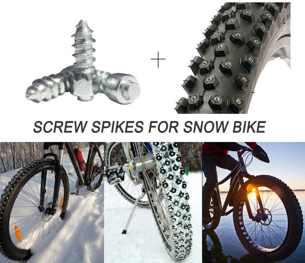 100pcs Non-Slip Spikes Wheel Nails Shoe Cleats Tire Boltsbolts for Winter Emergency Bike Car ATV