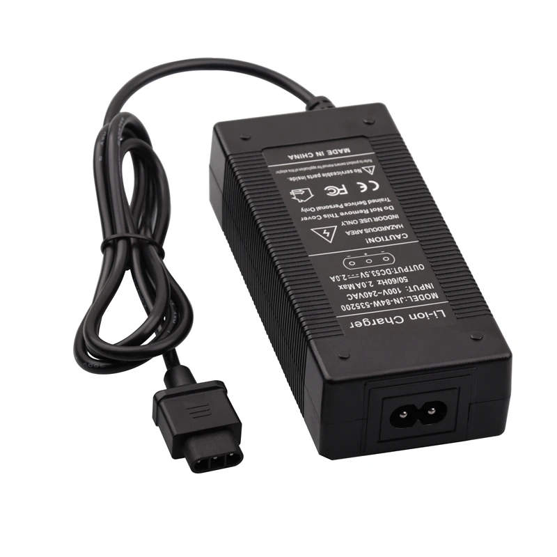 53.5V 2A Battery Charger For NIU KQI 2 KQI 3 Electric Scooter Power Adapter Electric Bike Accessories Fast Charging High Quality