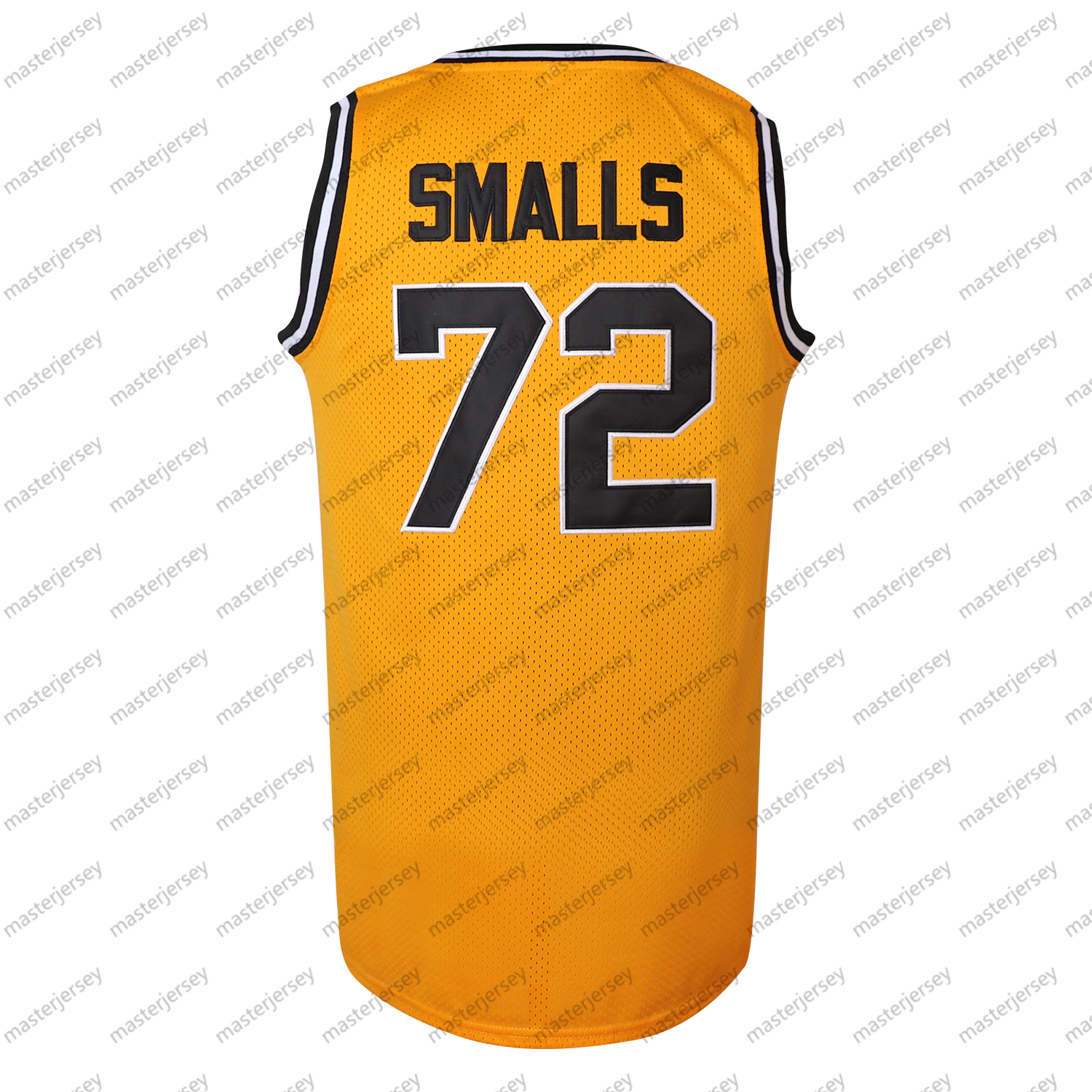 #7 SMALLS Men's Basketball Jersey Sweatshirt - Embroidered Movie Mesh Letters & Numbers, Crew Neck Sleeveless Training Vest, Loose Fit Athletic T