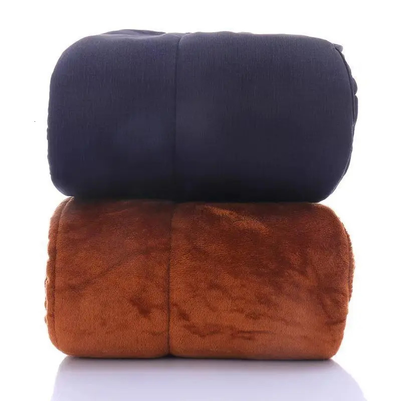 Thermal Underwear Men Winter Cold Stretch Warm Middle Aged Elderly Waist Protection Camel Hair Cottonpadded Trousers 241107Z