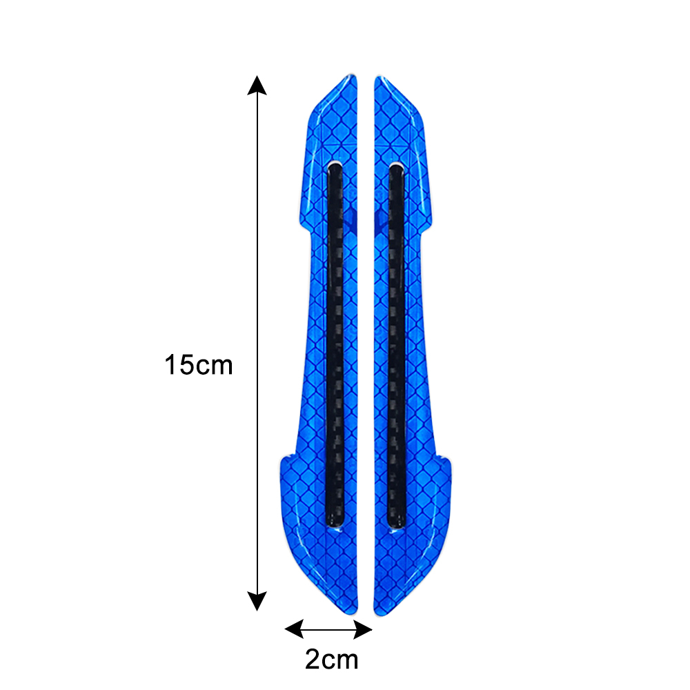 2PCS Car Safety Warning Tape Sticker Mark Styling Reflective Mirror Stickers for Auto DIY Decorative Accessories