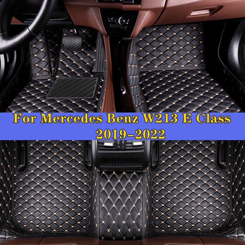 Foot Pads For Mercedes Benz W213 E Class 2019-2022 Interior Protective Pad Custom Car Floor Mats Automobile Carpet Cover