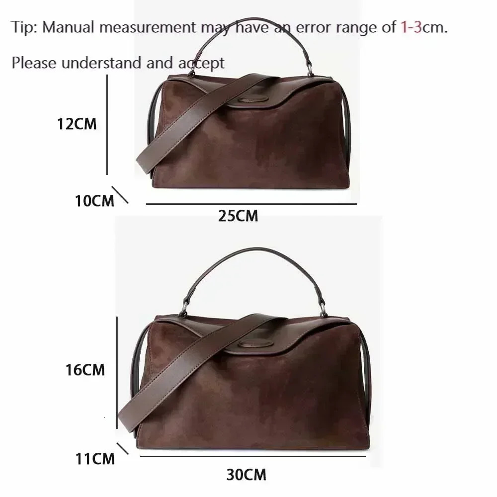 MS y Leather Women Bags Crossbody Boston Bag Soft Frosted Cowhide Handbag Autumn Daily Purses Casual Tote 241111