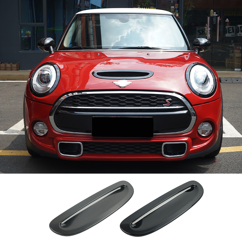 For Mini Cooper S JCW F54 F55 F56 F57 Black Front Engine Hood Bonnet Vent Scoop Air Outlet Cover Trim Exterior Accessories