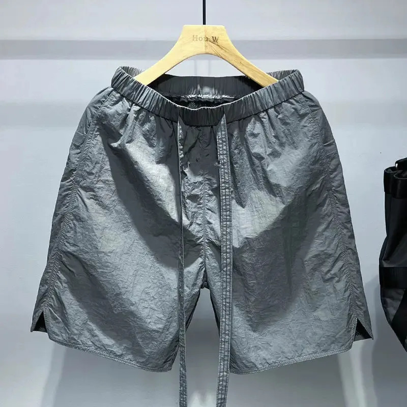 Men Sports Shorts Thin Quick Dry Breathable Casual Classic Resistant Shorts Pants Drawstring Beach Cargo Shorts Men Clothing 240409