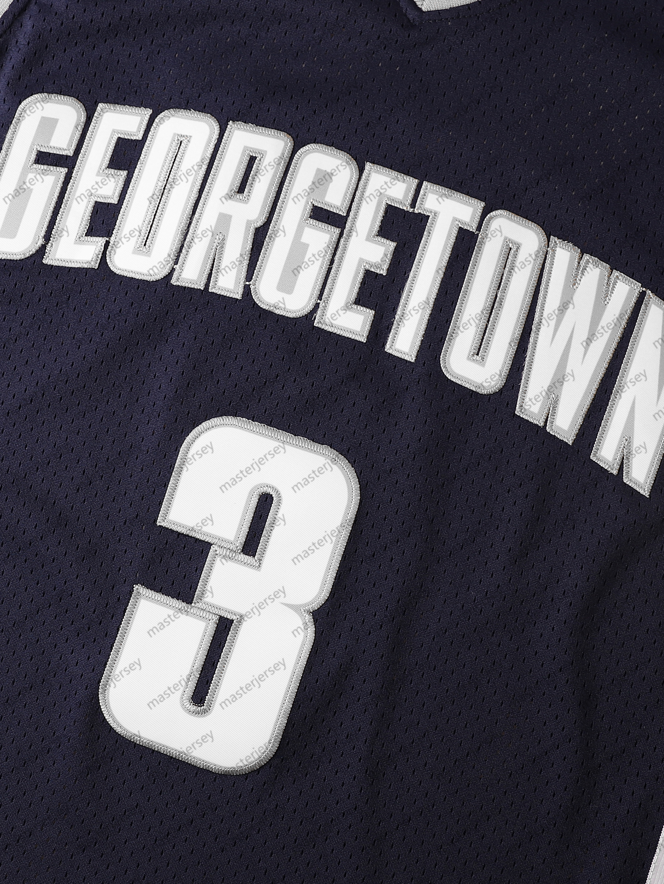 #3 IVERSON Men's Basketball Jersey Sweatshirt - Embroidered Movie Mesh Letters & Numbers, Crew Neck Sleeveless Training Vest, Loose Fit Athletic 