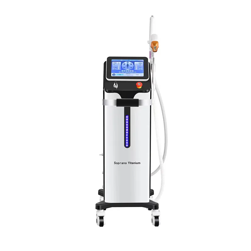 Best 808 Diode Laser And Pico 2in1 Beauty Equipment 3 Wave Diode Laser Hair Removal Non-invasive 5 Tips ND YAG Laser Tattoo Removal Machine
