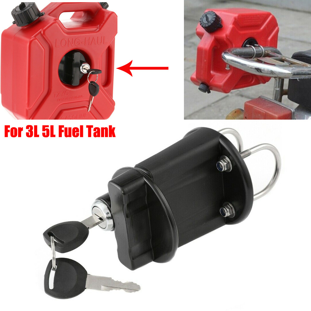 Car Bracket Lock Fastener For 3L 5L Fuel Tank Mount Petrol Can Holder Universal For RV SUV Spare Oil Tank Motorcycle Accessories