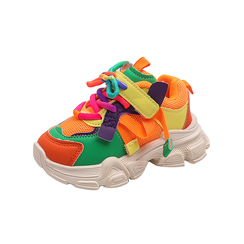 Sport Children Shoes Kids Girls Sneakers Toddler Net Mesh Casual Shoes Running Shoes For Kids Sizes US5.5C-US6Y 000319