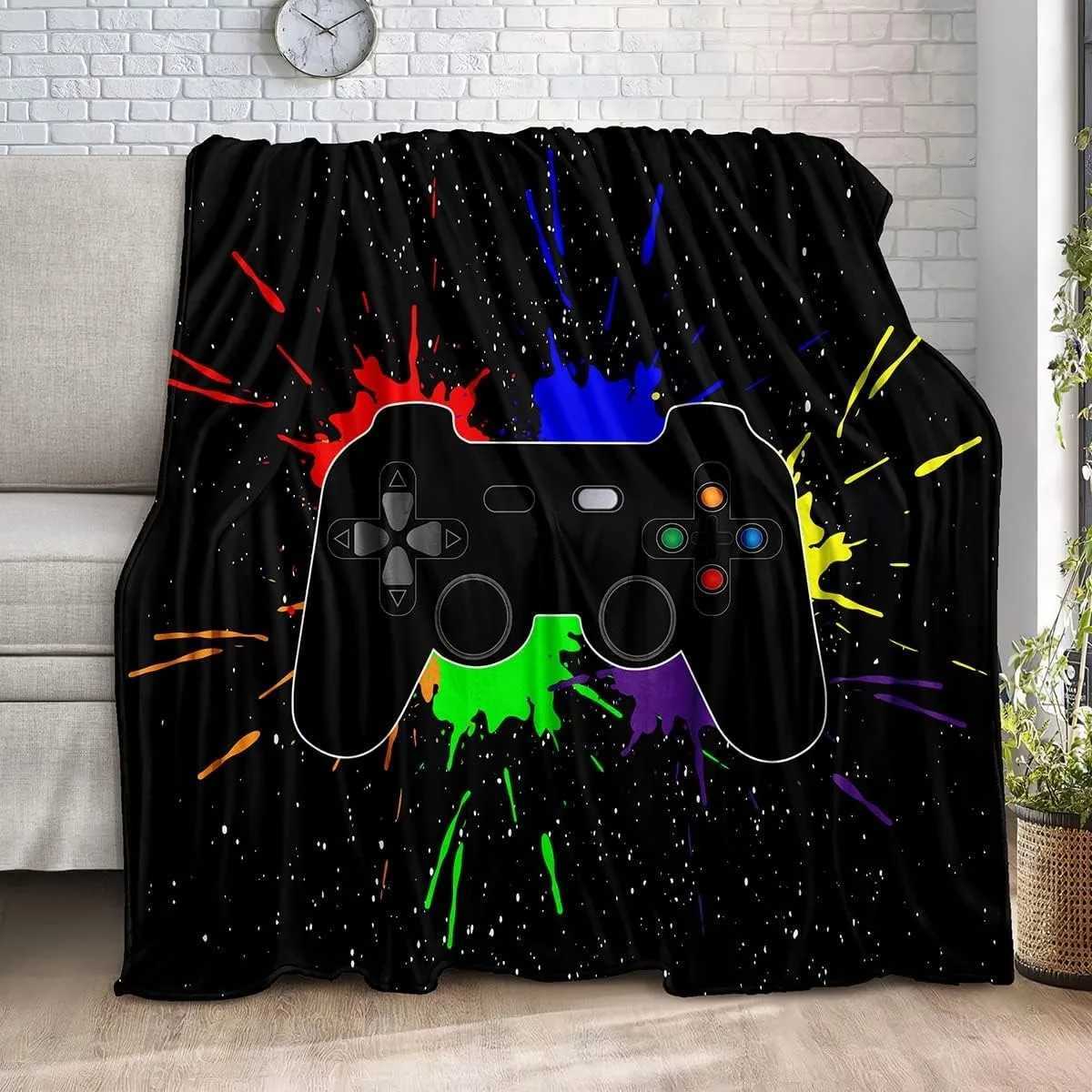 Bedding Gaming Throw Blanket Super Soft Gamer Gift for Couch Sofa for For Kids Boys Teens Video GameXJ241111