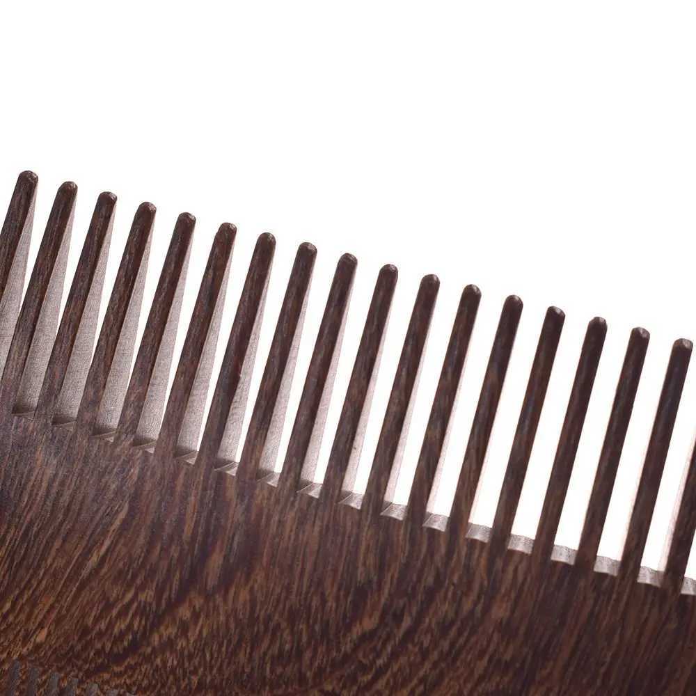 New handmade sandalwood bag anti-static wooden comb beard comb hair styling accessories W241112