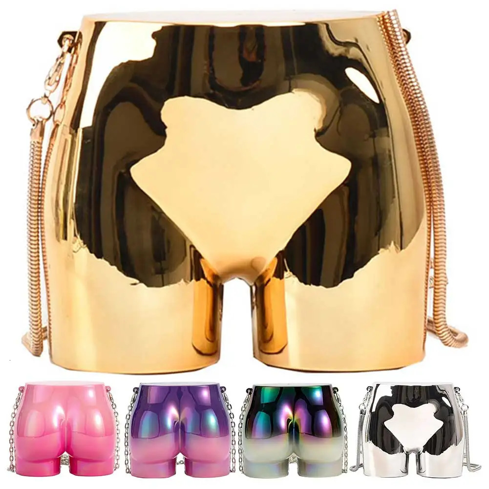 Women Evening Clutch Handbags Acrylic Butt Shape Crossbody Purse Chain Strap Unique Shoulder Bag Stylish Ladies Bag 241112