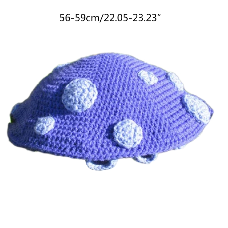 Halloween Hats Adult Crochet Soft Slouchy for Outdoors Wholesale Mushroom Style Hat