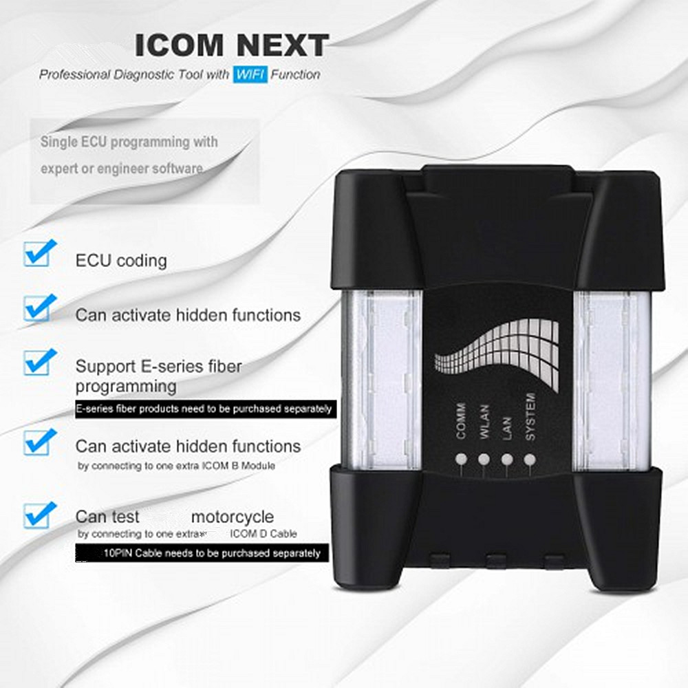 Original ICOM NEXT ICOM For For Mini Cooper WIFI Diagnostic Tool Newest Software Programming Tool Support DOIP Repair Tools a8740