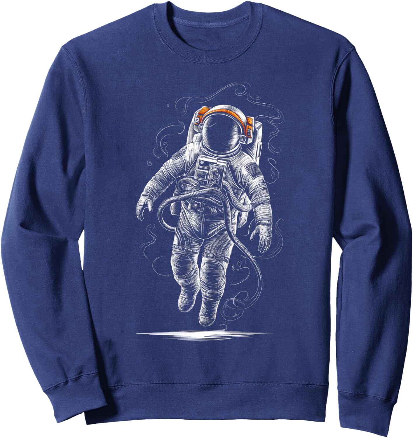 Long Sleeve Shirts for Men sweatshirt Astronaut Spaceman Floating In Space Graphic Tees Sweatshirt T shirt Tee Streetwear Casual tops clothes