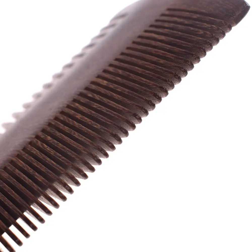 New handmade sandalwood bag anti-static wooden comb beard comb hair styling accessories W241112