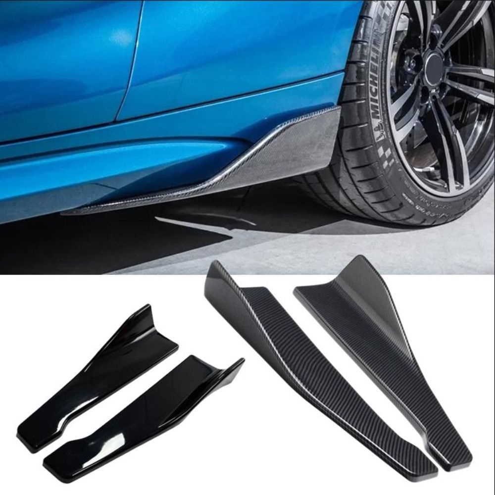 Universal 48CM Length Car Side Skirt Bumper Spoiler Splitter Protector Scratch