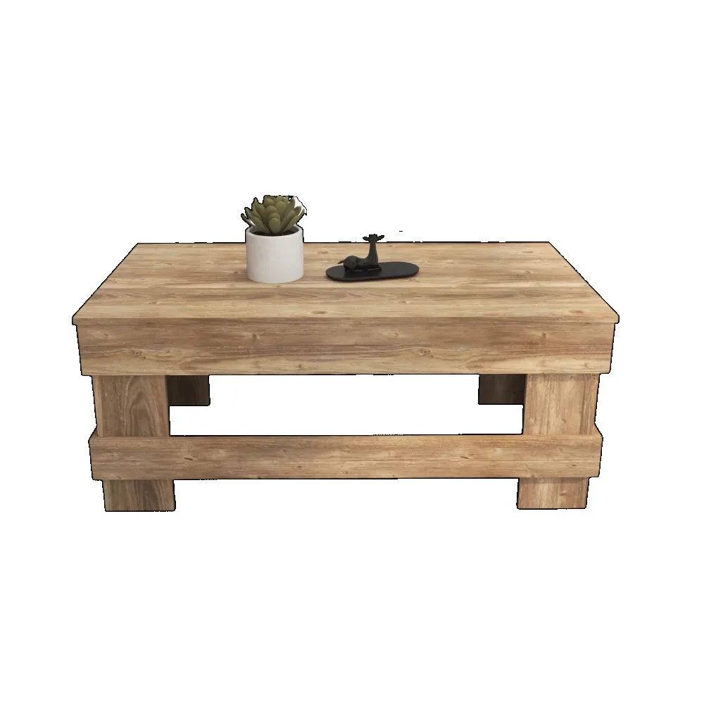Woven Paths Reclaimed Wood Coffee Table, Natural