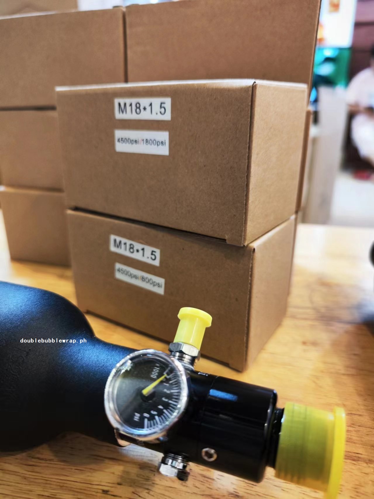 Round Bottomed Aluminum Bottle Thread M18*1.5 4500 PSI Tank Cylinder Diving Aquarium Plant CO2 Tank Dive Oxygen Tank