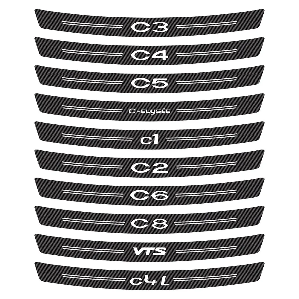 Car Bumper Sticker For Citroen C4 C5 C3 C-ELYSEE C1 C2 C4L C6 C8 VTS Xsara C-Crosser Berlingo Jumpy Nemo Auto Decal Accessories