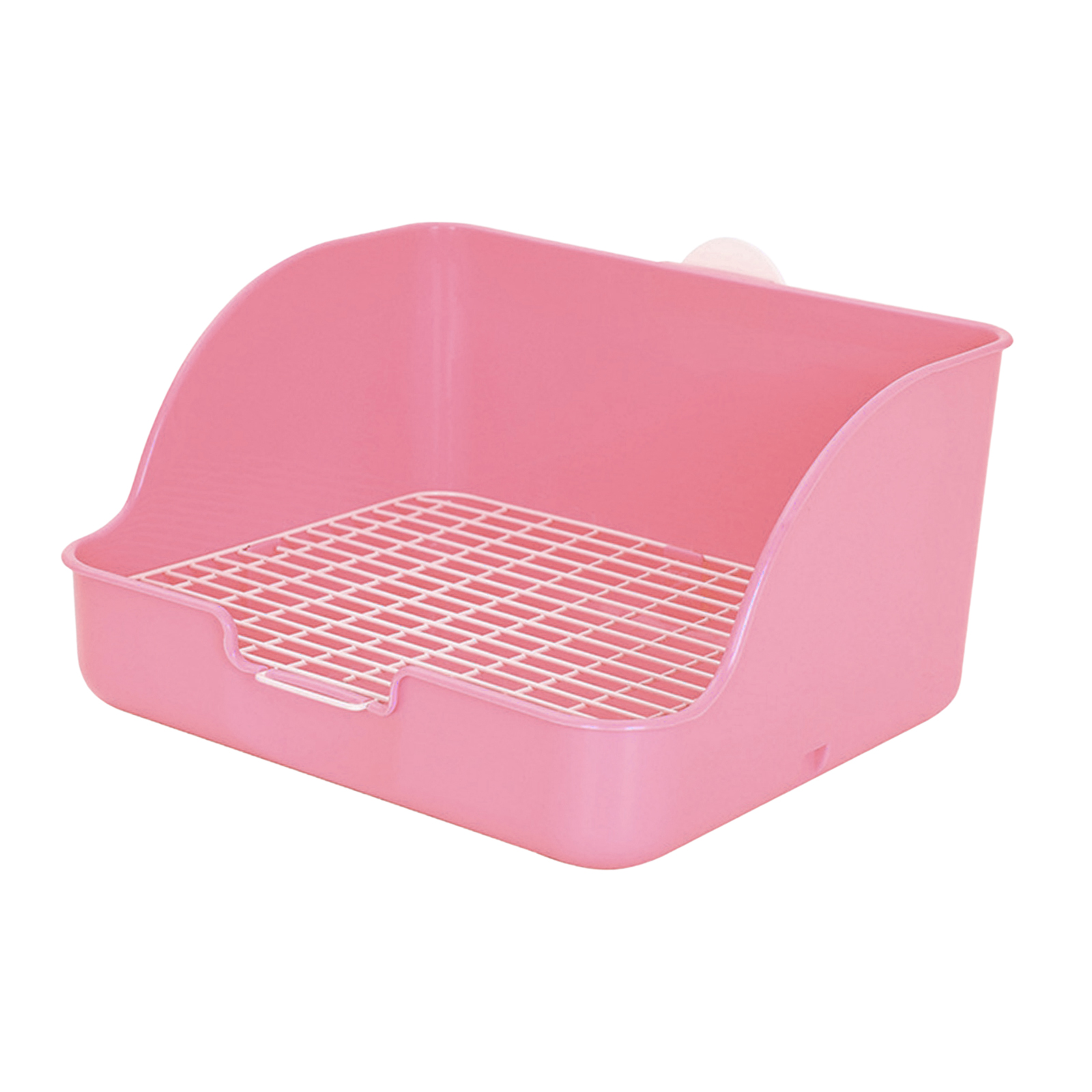 PP Plastic Rabbit Litter Box Rectangular Pet Toilet Chinchillas Bunny Potty Trainer Corner Small Animal Litter Pee Pan