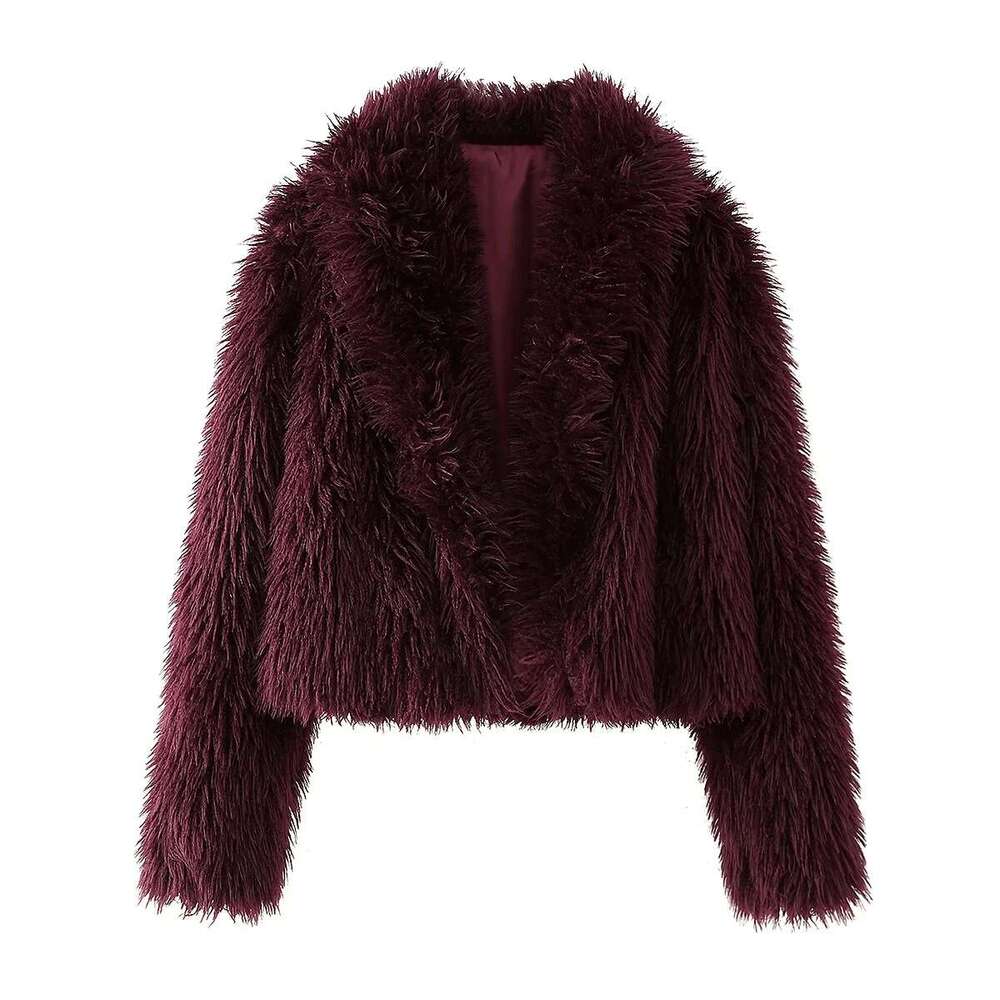 shanshi fur coat women Autumn and winter coat style street fashion temperament environmentally friendly fur short jacket for women