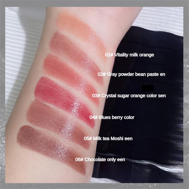 1/2/3PCS Solid Lip Honey Lipstick Moisturizing Lips Makeup Cosmetics Red Lip Tint Black Feather Lipstick Lightweight Texture