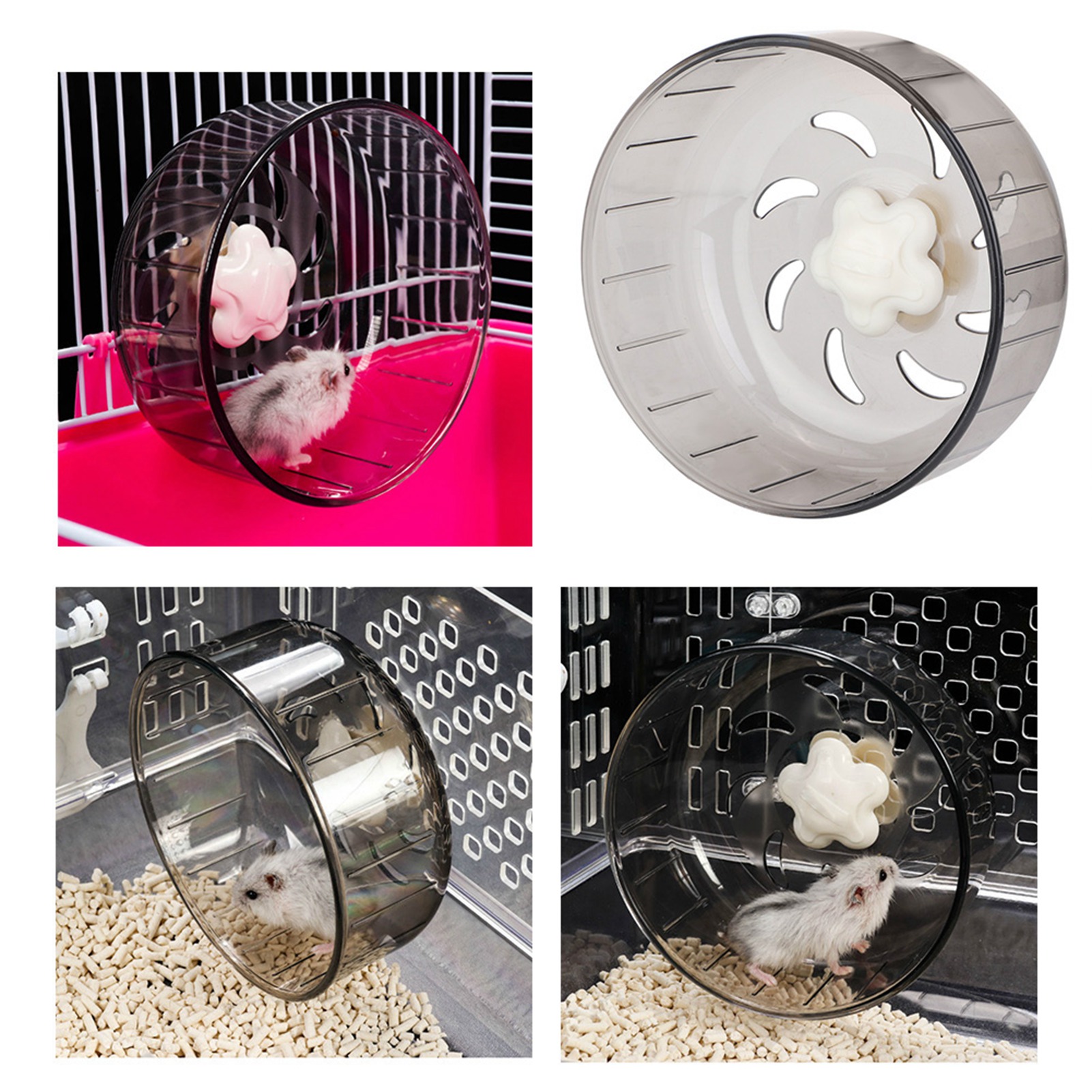 Pet Supplies Silent Hamster Exercise Wheels Quiet Spinner Running Wheels For Hamsters Gerbils Mice Small Animals