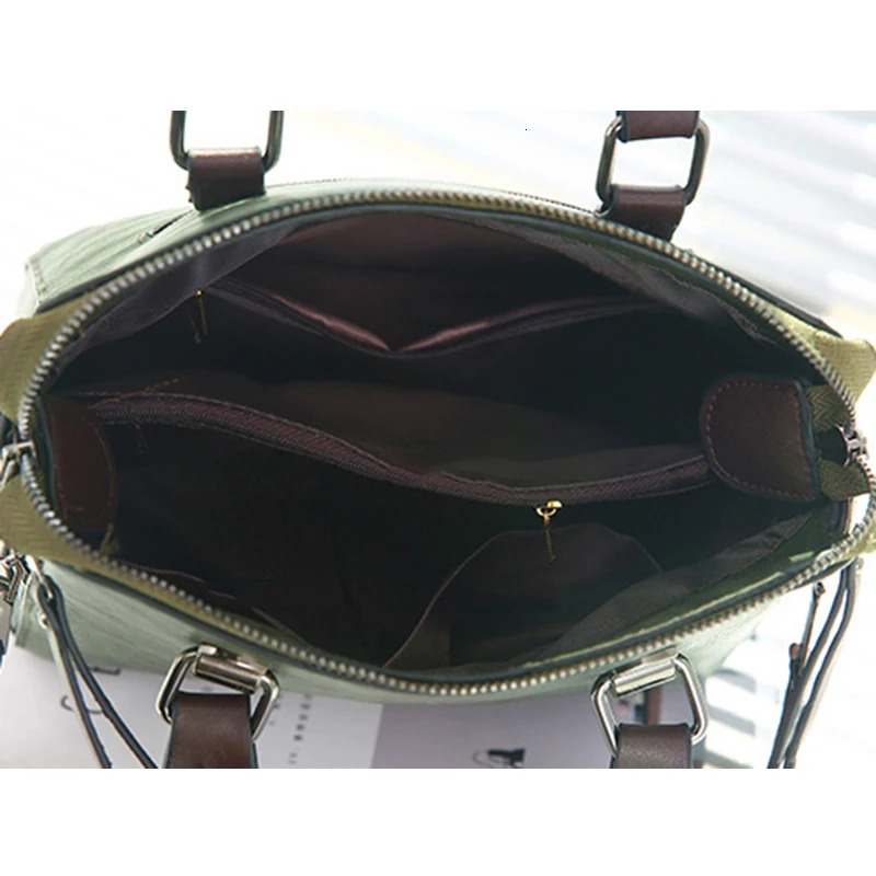 Vintage PU Leather Ladies HandBags Women Messenger Bags TotesTassel ner Crossbody Shoulder Bag Boston Hand 241111