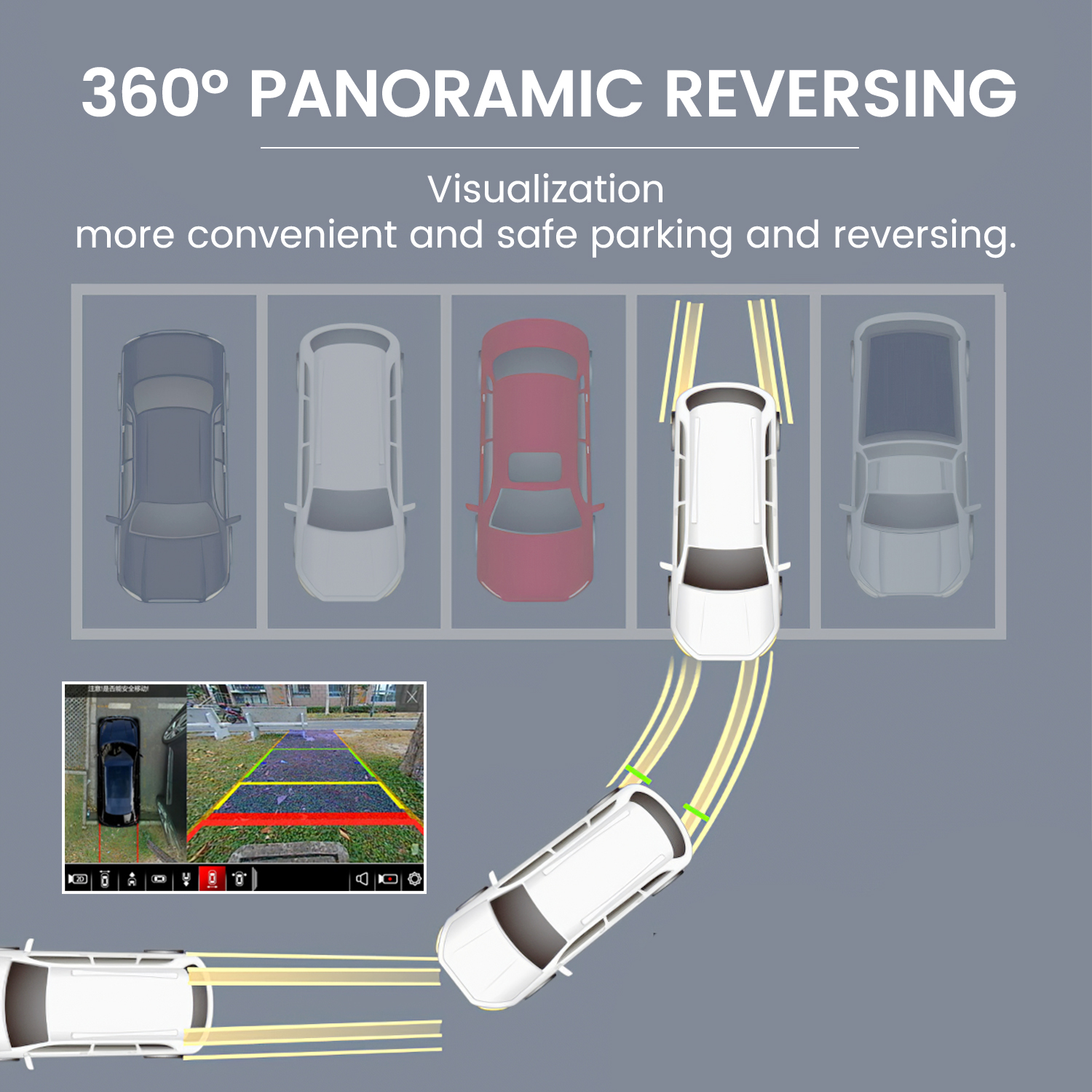 360° Panoramic Camera HD Rear / Front / Left / Right 360 Panoramic Accessories for Car android Radio