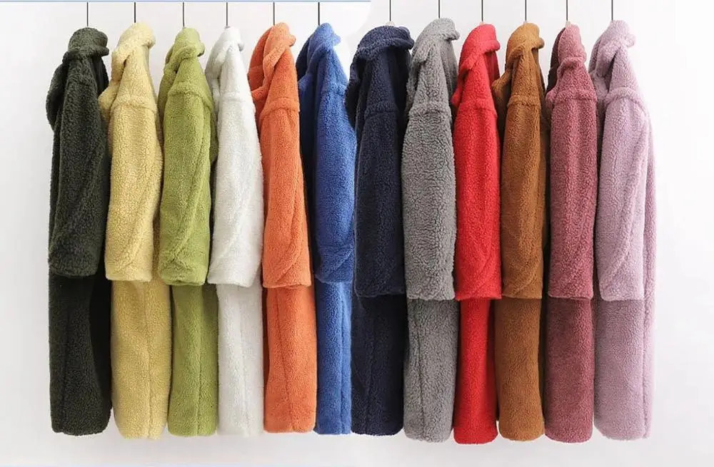 Winter notch collar furry faux fur long teddy coat ivory womens wool fluffy X long jacket warm coat 241112