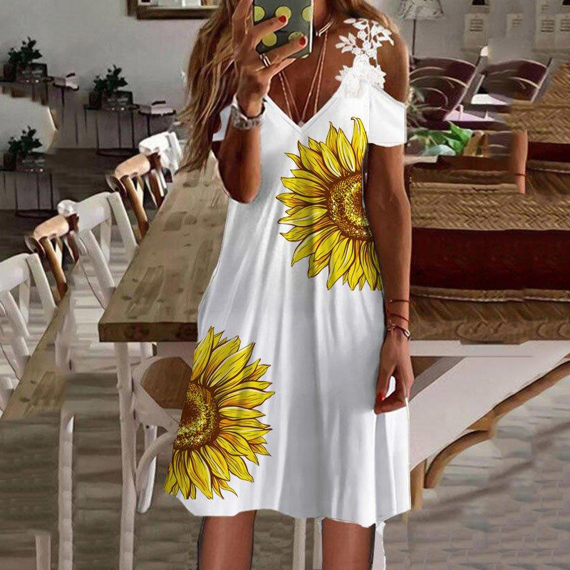 women clothing clothing women summer dresses Midi Dresses Sleeveless Floral Casual Mid-Calf A Line Sashes S-3XL dress Abiti da Sera luxury dress