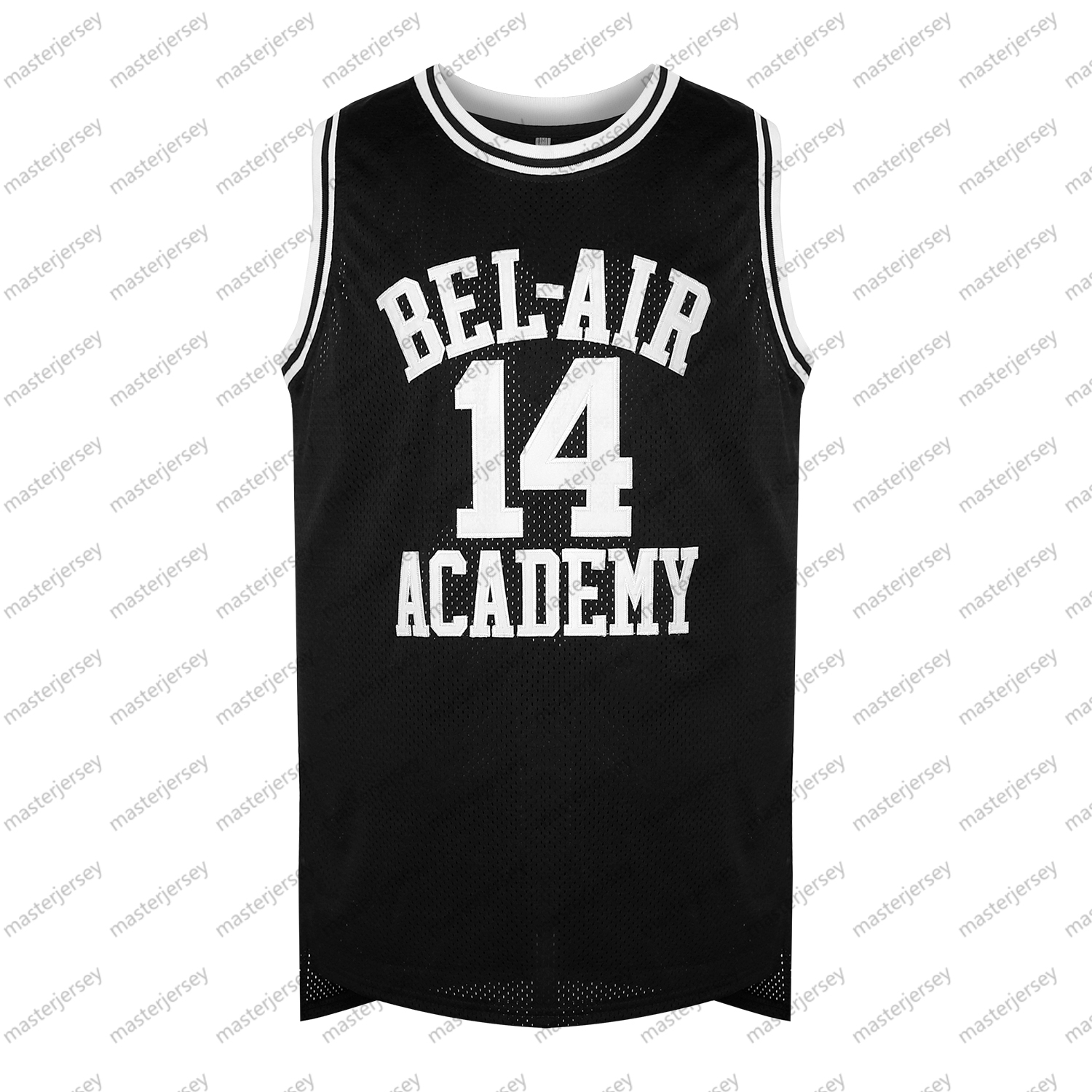 #14 SMITH Men's Basketball Jersey Sweatshirt - Embroidered Movie Mesh Letters & Numbers, Crew Neck Sleeveless Training Vest, Loose Fit Athletic T