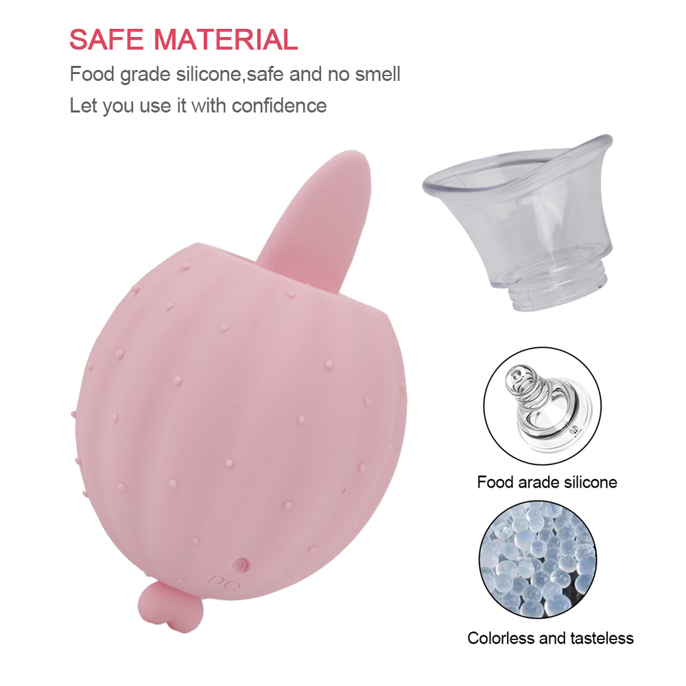 Breast Sucking Nipple Licking Vacuum Pump Nipple Clit Stimulate Tongue Licking Vibrator Breast Massager Adult Sex Toys For Women