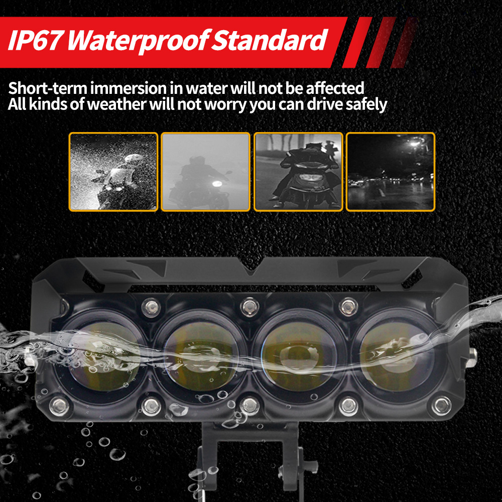 2PCS Motorcycles Working Spot Light Motorcycle Headlights Headlamp Spotlights Fog Head Light LED Car Accessory 2f274