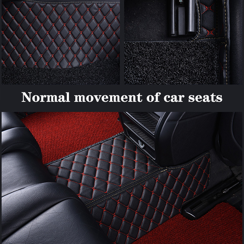 Car Floor Mat For Mitsubishi Outlander Phev 2023 Waterproof Leather Dia Carpet Woman Interior Auto Accessory