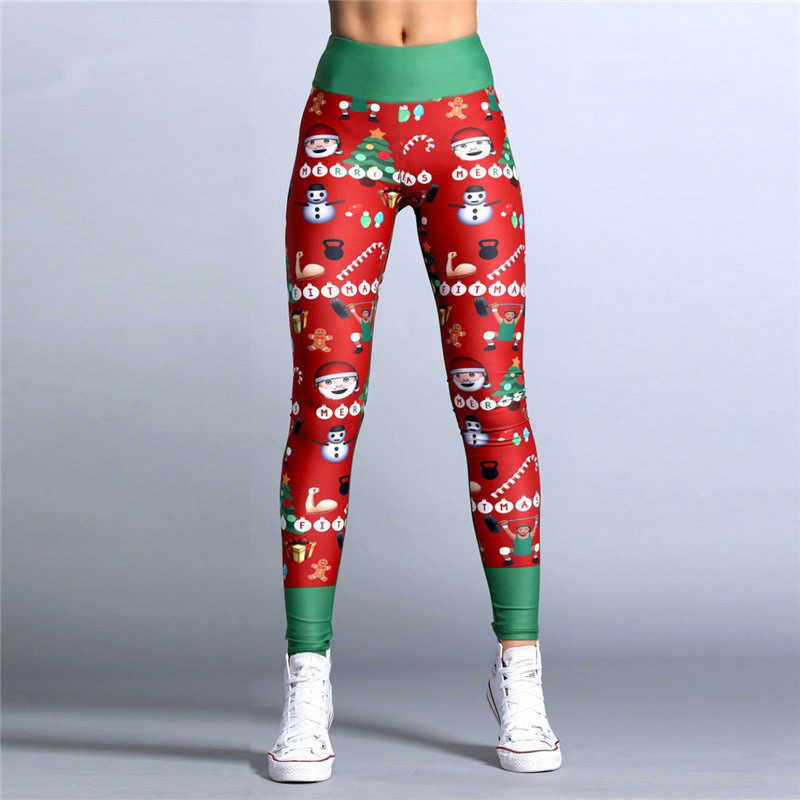 Women's Christmas printed clothing fitness pants Yoga Pants Leggings 241115