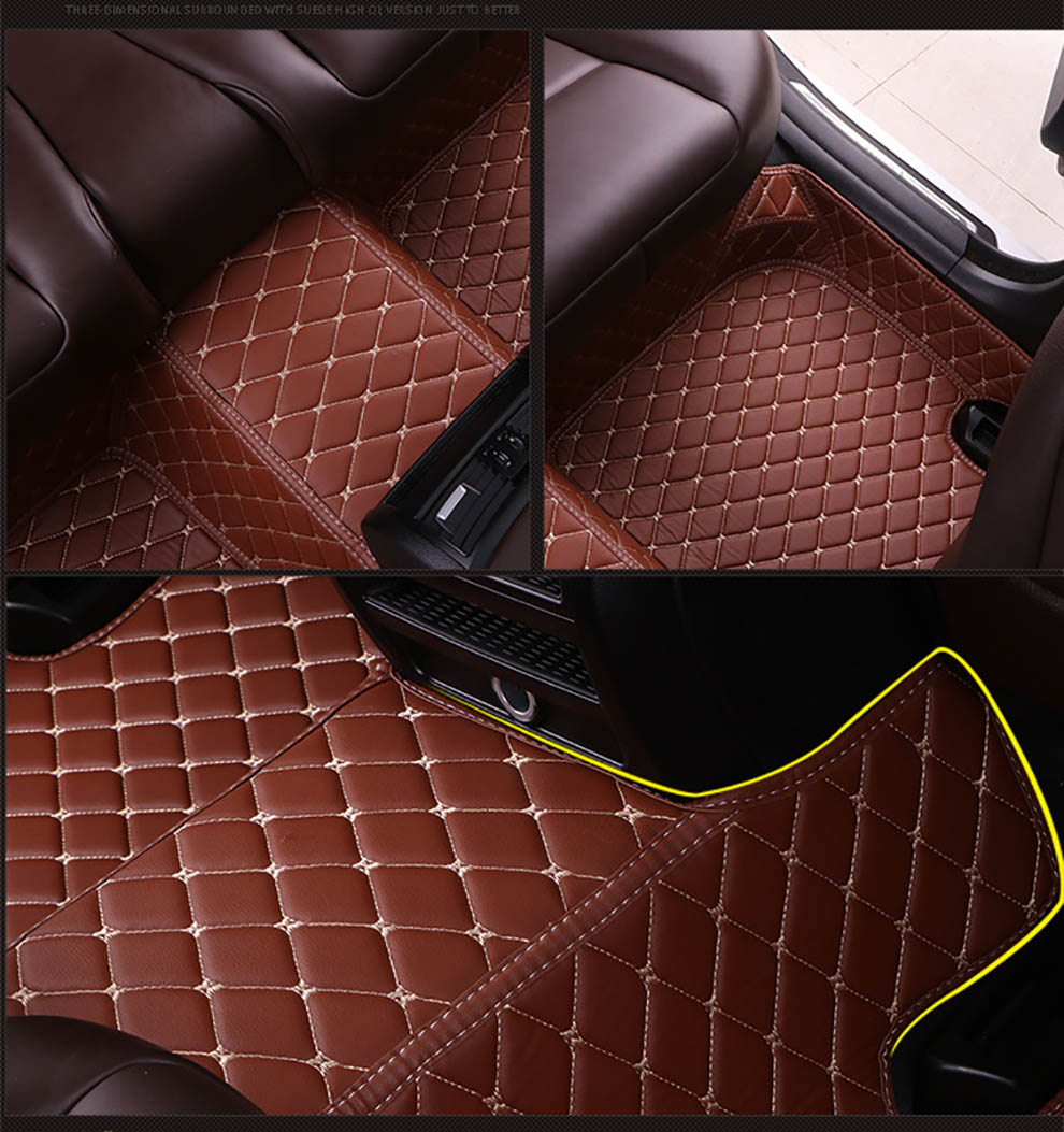 Floor Mats For Kia Seltos 2020~2022 Leather Mat Waterproof Rugs Carpet Anti Dirty Pad Interior Parts Car Accessories