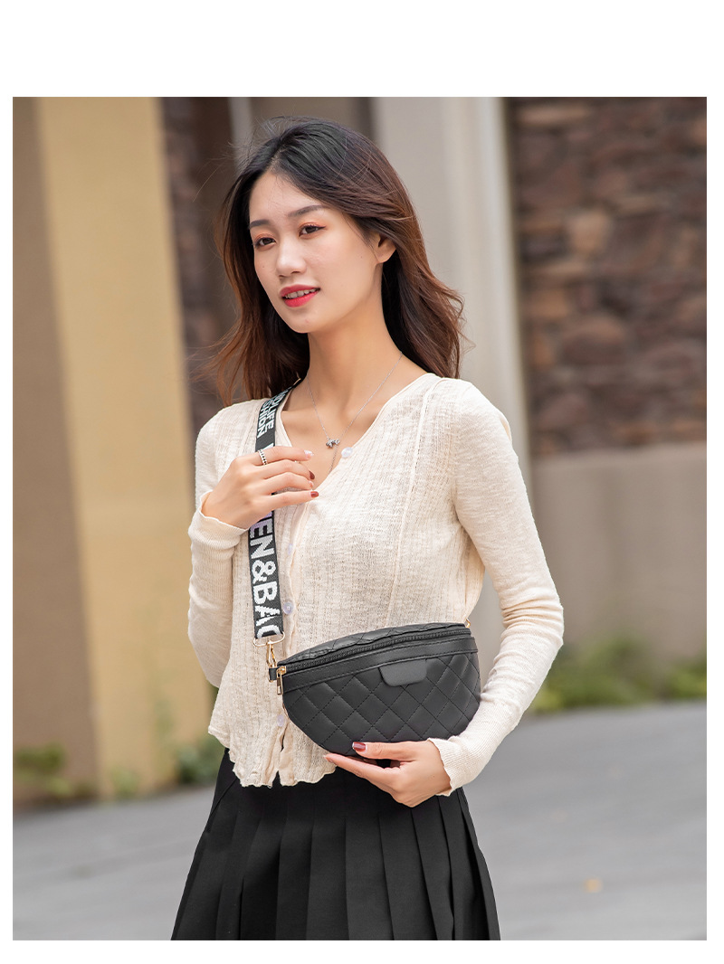 Trendy Women's Shoulder Bags: Fashionable Rhombus Chest Bag With Adjustable Straps - Lightweight Casual Bags For Ladies And Daily Use New Free De