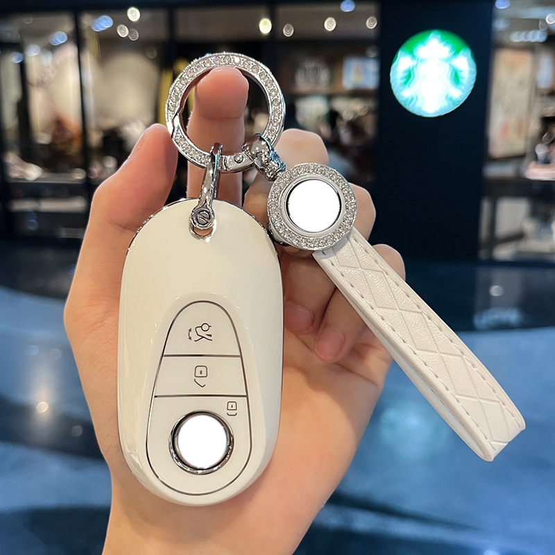 Electroplate TPU Car Key Case Cover Shell Fob For Mercedes Benz A B C E S Class GLA W212 W213 W176 W204 W205 GLC CLA AMG W177 f5c85