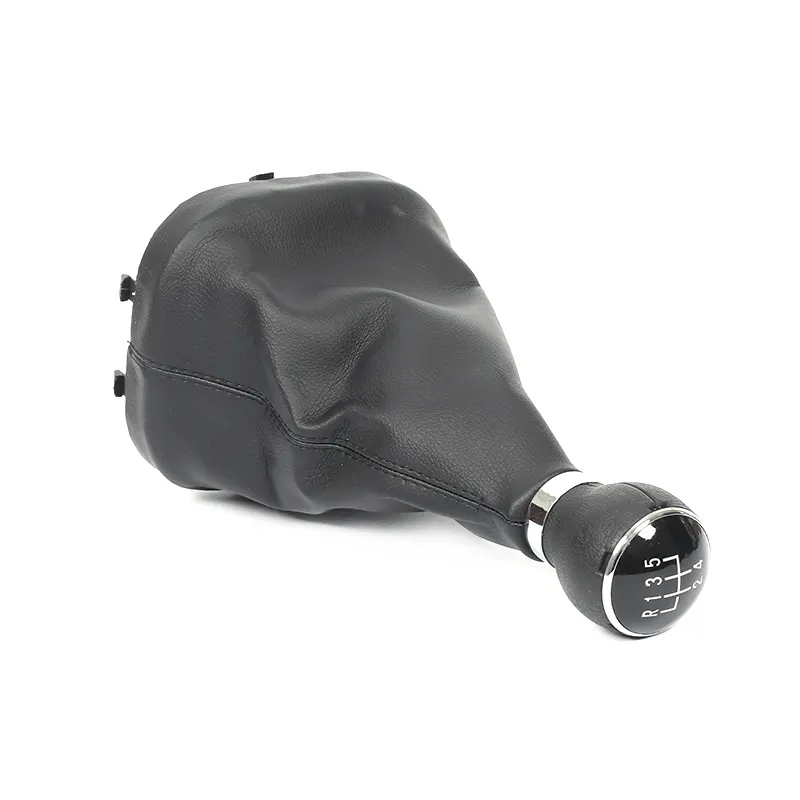 5 6 Speed Gear Shift Knob Boot Cover for VW Tuoran CADDY II 2 2004-2009 TOURAN 2003 -2010