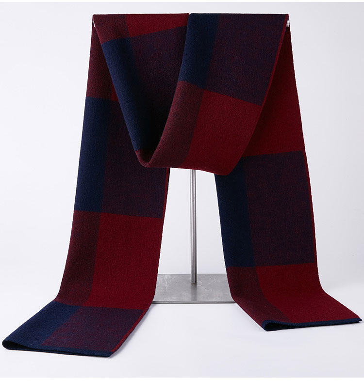 Classic Autumn & Winter Warm Plaid Men Cashmere Scarf Scarves High Quality Real Wool Soft Striped Long Scarf c4218 5 2988c