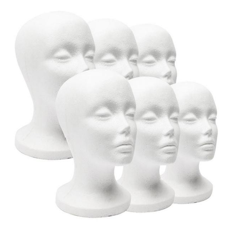 Foam Dummy Head Model Mannequin Head Female Male Hat Glasses Wig Display Props Bubble Mannequin Head