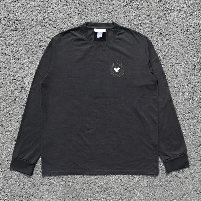 Chicano Graphic Print 100 Cotton T-shirt for Mens Super Large Skateboarding Hip Hop Y2K Clothing Long Sleeve Retro T-shirt Spring and Autumn 241112